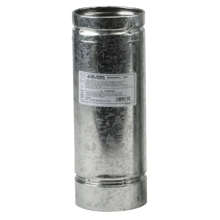 Selkirk VP Pellet Pipe 3" x 36" Galvanized Pipe Length - 3VP-36