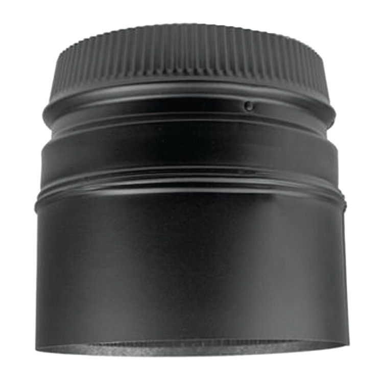 Selkirk Model DSP Double Wall 6" Diameter Double Wall Stove Adaptor, Black - DSP6SA-1