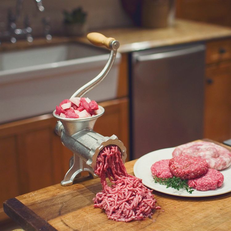 Weston #10 Manual Meat Grinder, Clamp-On Style - 36-1001-W