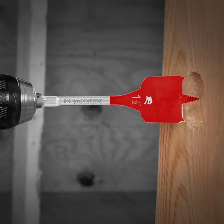 Diablo 2-Pack SPEEDemon 1‑1/2" x 6" Self-feed Spade Bit with 1/4" Hex Shank and Angled Spur Cutting Edge - DSP2170-P2
