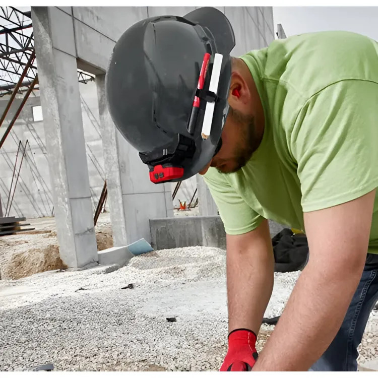 Milwaukee 48-73-1235 Vented Hard Hat with 6pt Ratcheting, Class C, Gray - Full Brim