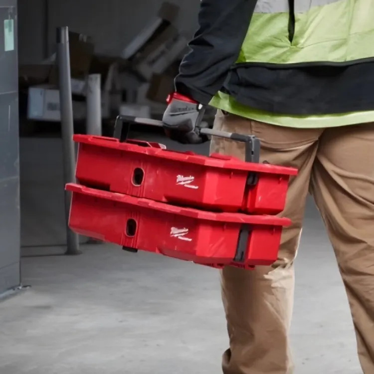 Milwaukee PACKOUT Tool Tray with Quick Adjust Dividers and 25lbs Capacity, Up to 6 Storage Compartments - 48-22-8045