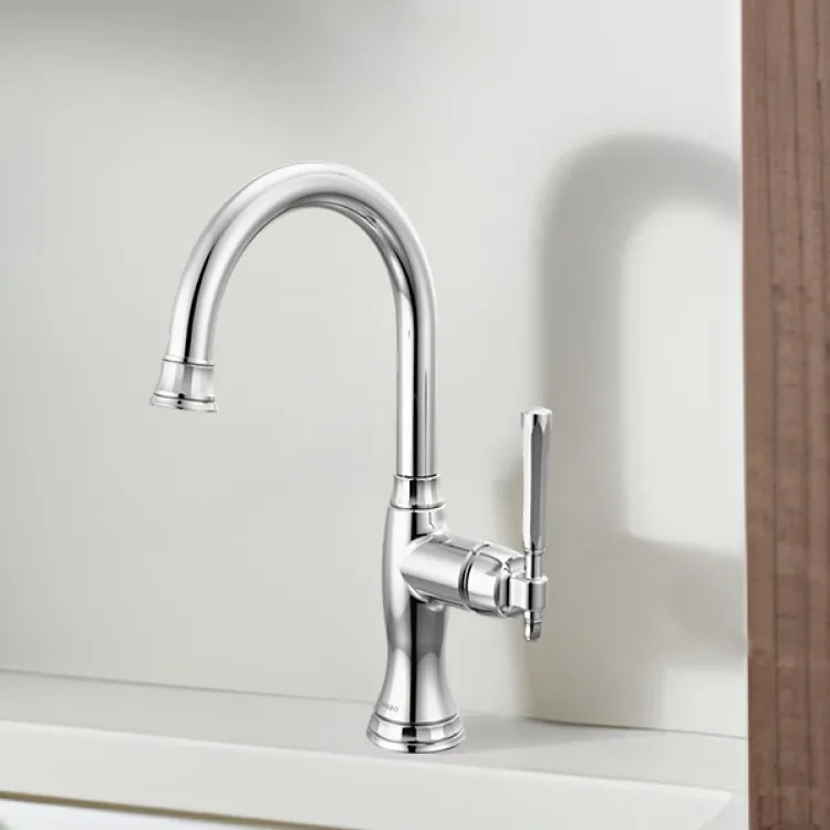Brizo Tulham Single-Handle Bar Faucet, Lever Handle, 1.8 GPM, Polished Chrome - 61058LF-PC