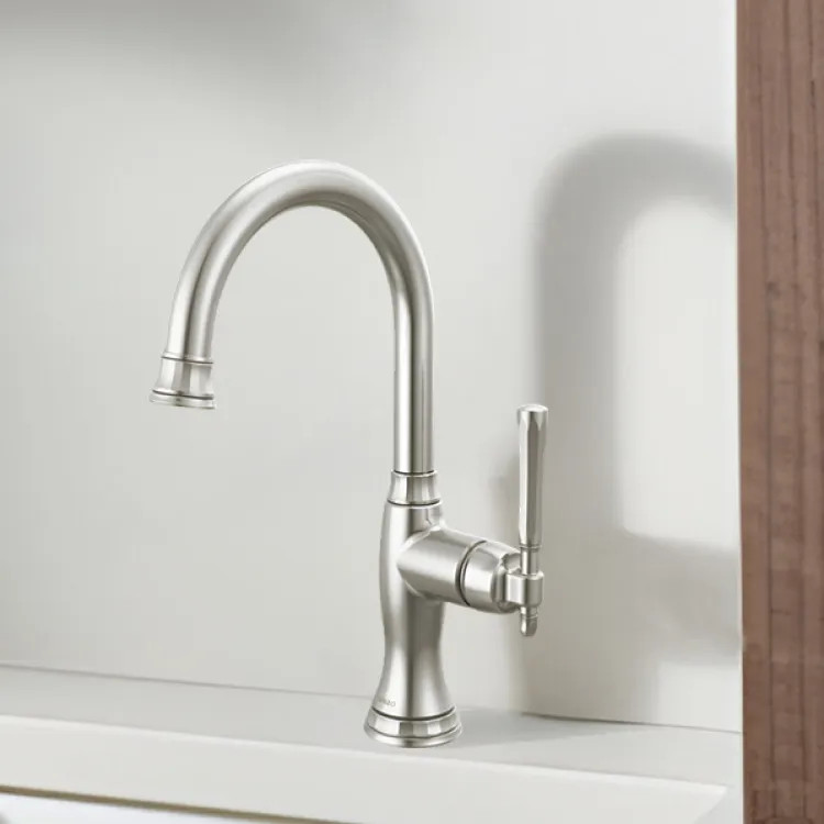 Brizo Tulham Single-Handle Bar Faucet, Lever Handle, 1.8 GPM, Brilliance Stainless - 61058LF-SS