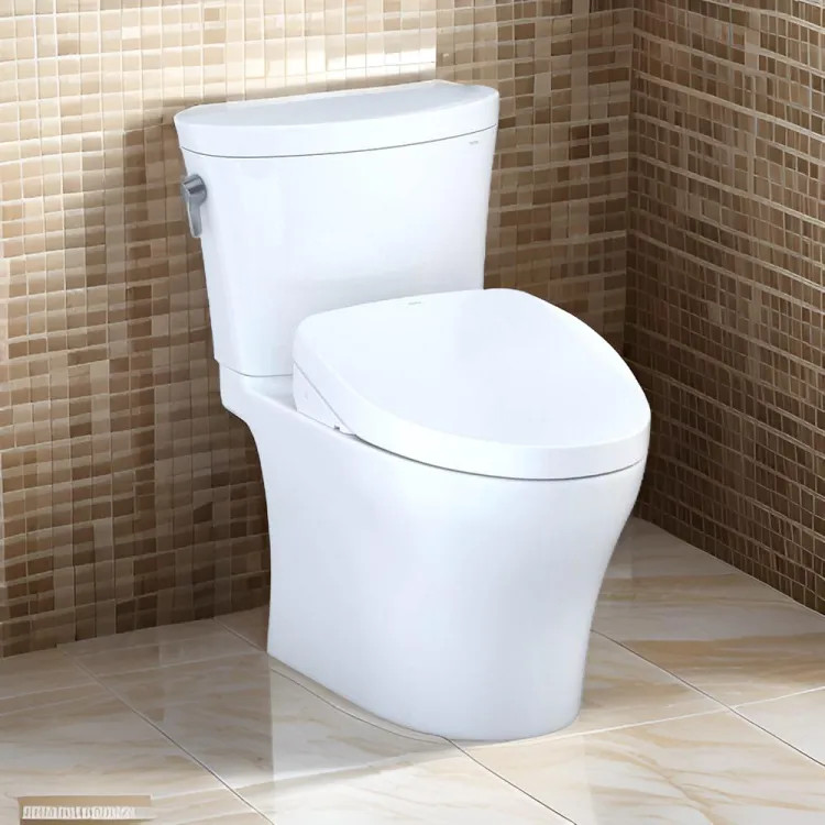 TOTO Aquia IV Arc WASHLET+ Two-Piece Toilet with S500e Bidet Seat, 1.28/0.9 GPF, Cotton White - MW4483046CEMFGN#01