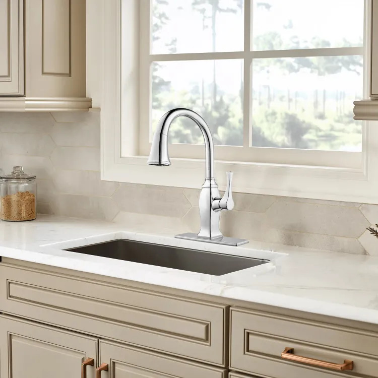 Pfister Briarsfield Single-Handle Pull-Down Kitchen Faucet, Chrome - GT529-BFC