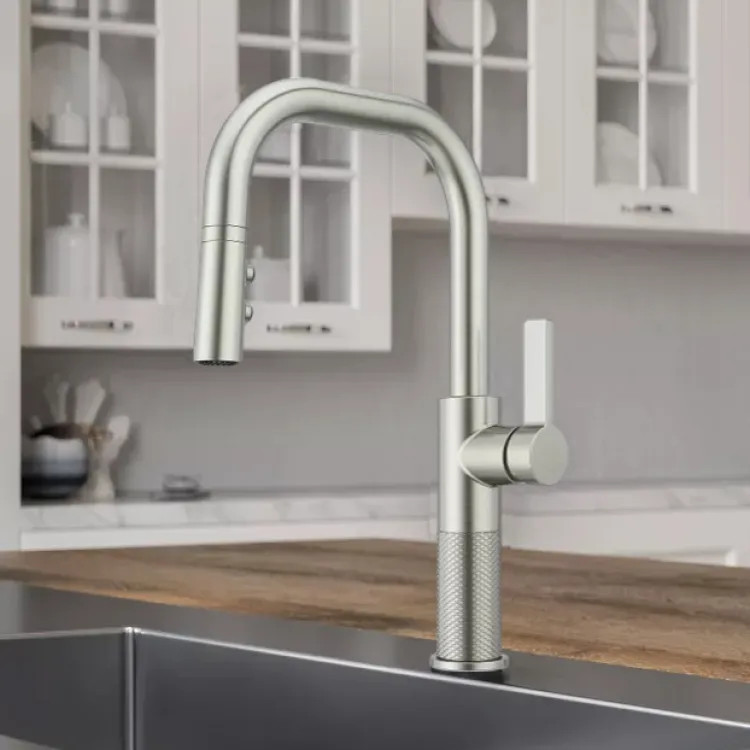 Pfister Montay Single-Handle Pull-Down Kitchen Faucet, 1.8 GPM, MagnePfit, TiteSeal, Pfast Connect, Pforever Seal, Stainless Steel - GT-529-MTS