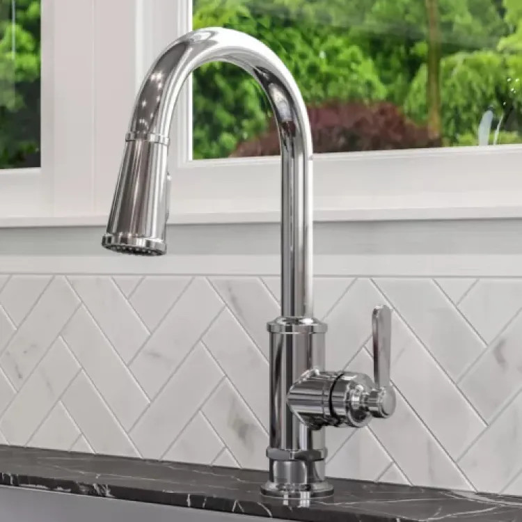 Pfister Port Haven Single-Handle Pull-Down Kitchen Faucet, Chrome - GT529-TDC