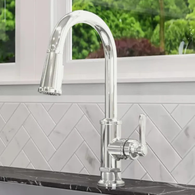 Pfister Port Haven Single-Handle Pull-Down Kitchen Faucet, Stainless - GT529-TDS