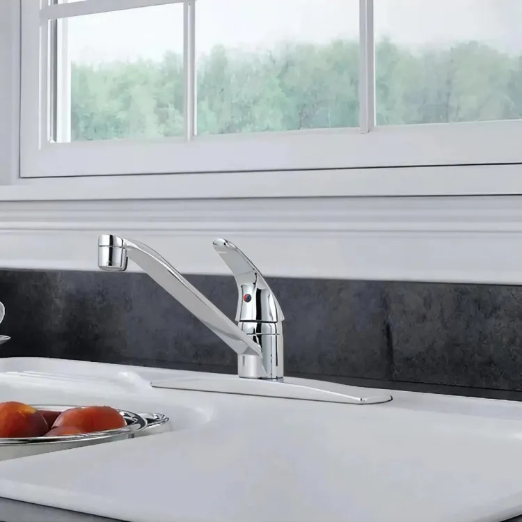 Pfister Pfirst Single Handle Kitchen Faucet, Chrome - J134-144C
