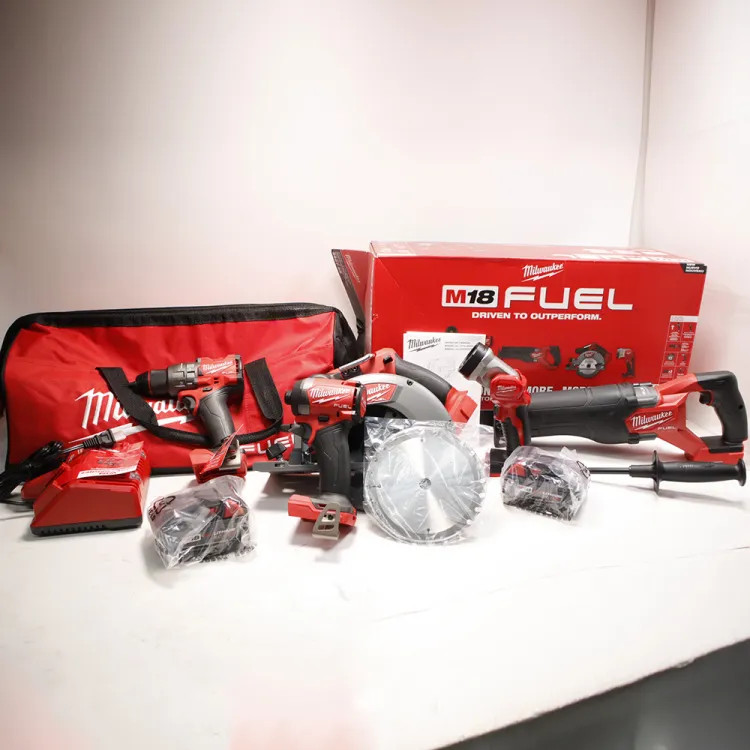 Milwaukee 5-Tool M18 FUEL Brushless Cordless Combo Kit with (2) 5.0 Ah Batteries, (1) Charger, and (1) Tool Bag - 3697-25