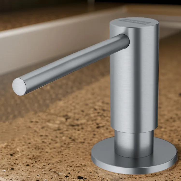 Franke Atlas 11.5oz Soap and Lotion Dispenser, Round, Deck Mount, Stainless Steel - ATL-SD-316 (112.0625.483)