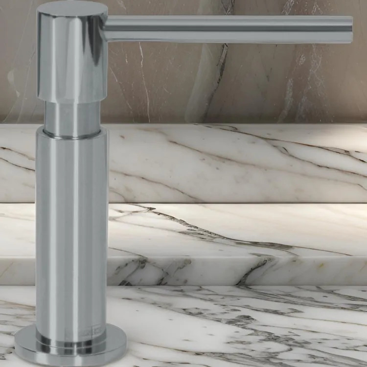 Franke Planar 8 Soap/Lotion Dispenser, Top Refill, Deck Mount, 11.5 Oz, Chrome - UNI-SD-CHR (119.0068.281) 