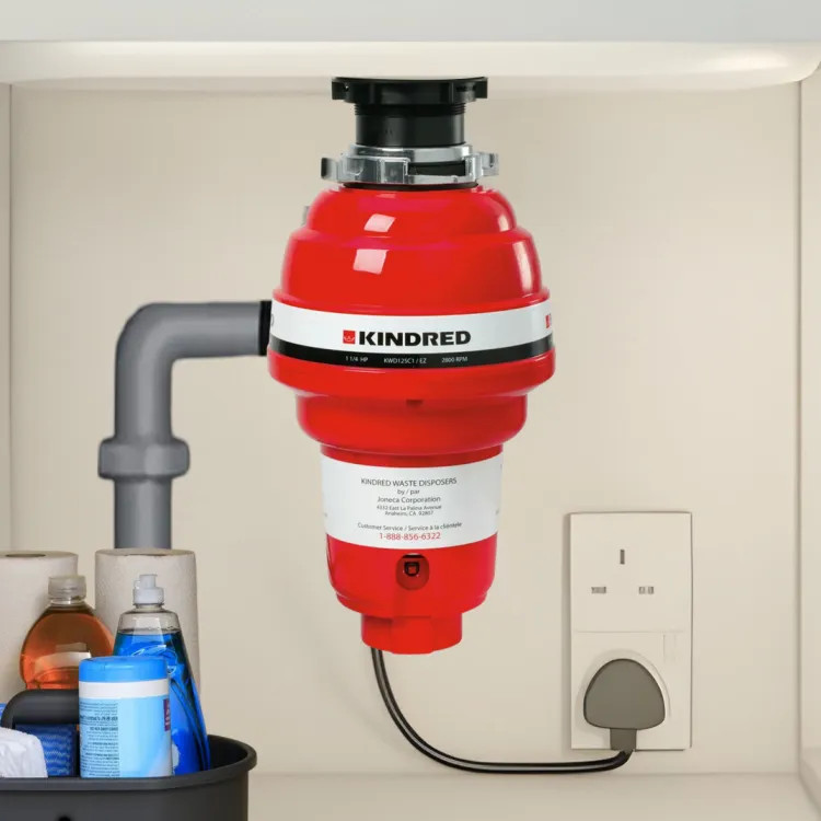 Franke Food Waste Disposer, Master Torque, Bio Shield, EZ Mount, Continuous Feed, 1-1/4 HP, 110V - KWD125C1-EZ (134.0255.899)