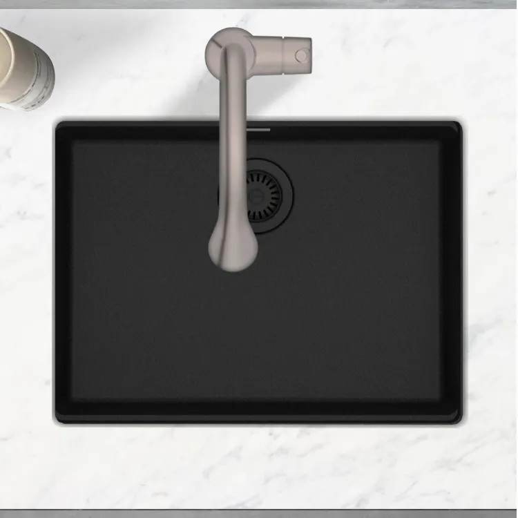 Franke Maris 25" x 19" Undermount Single-Bowl Kitchen Sink, ADA-Compliant, Onyx - MAG11023ADA-ONY (125.0687.039)