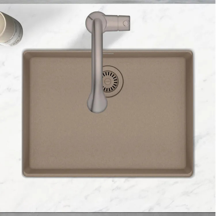 Franke Maris 25" x 19" Undermount Single-Bowl Kitchen Sink, ADA-Compliant, Oyster - MAG11023ADA-OYS (125.0687.040)