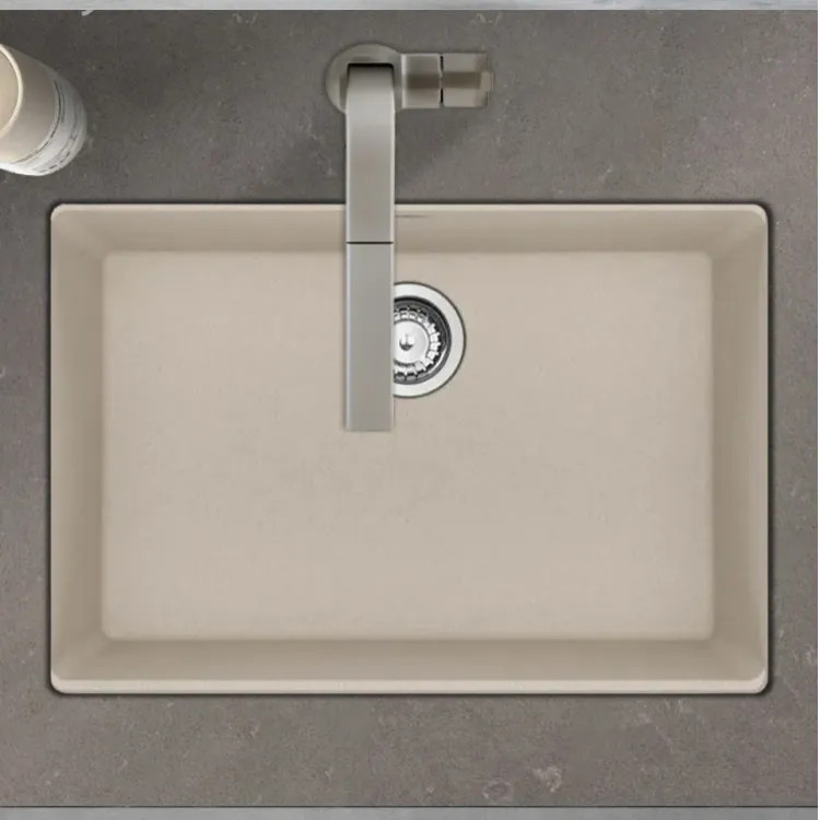 Franke Maris 27" x 19" Undermount Single-Bowl Kitchen Sink, Granite, Champagne - MAG11025-CHA (125.0687.022)