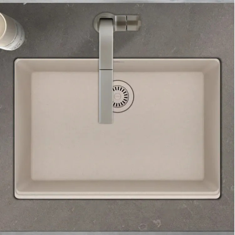 Franke Maris 27" x 19" Undermount Single-Bowl Kitchen Sink w/ Basket Strainer, Granite, Champagne - MAG11025-CHA-S (125.0687.162)