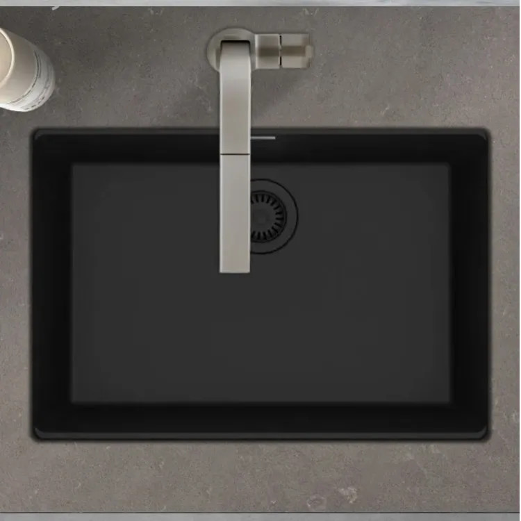 Franke Maris 27" x 19" Undermount Single-Bowl Kitchen Sink, Granite, Matte Black - MAG11025-MBK (125.0687.023)