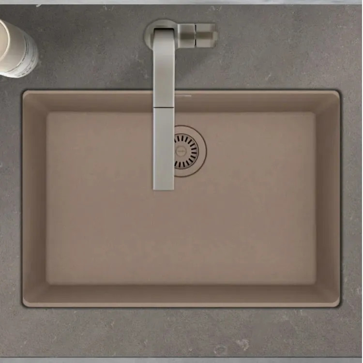 Franke Maris 27" x 19" Undermount Single-Bowl Kitchen Sink, Granite, Oyster - MAG11025-OYS (125.0687.026)