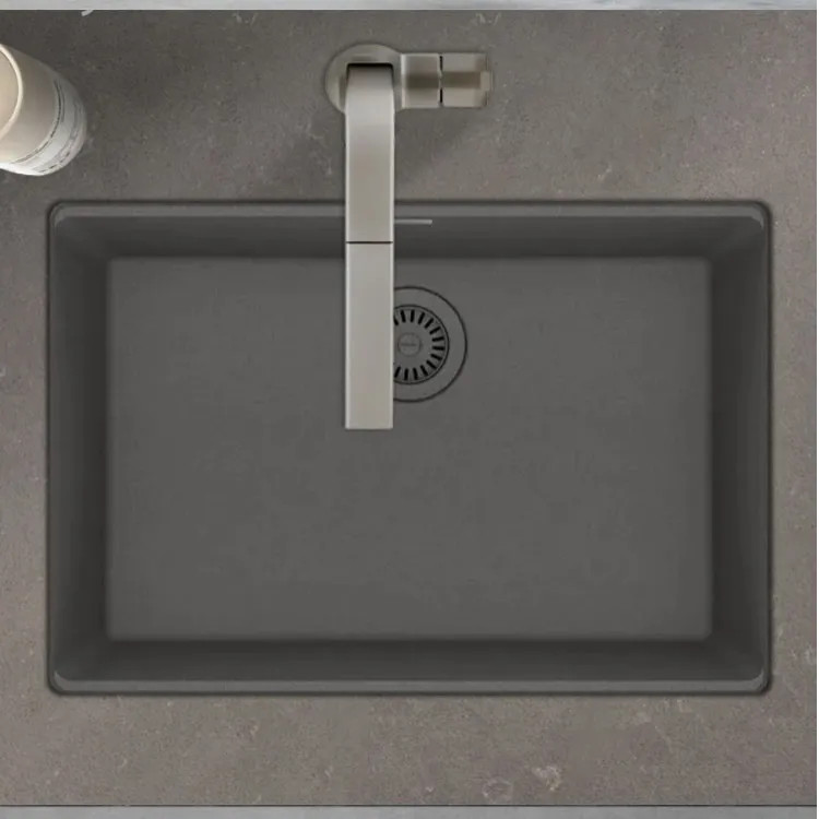 Franke Maris 27" x 19" Undermount Single-Bowl Kitchen Sink, Granite, Shadow Grey - MAG11025-SHG (125.0687.028)