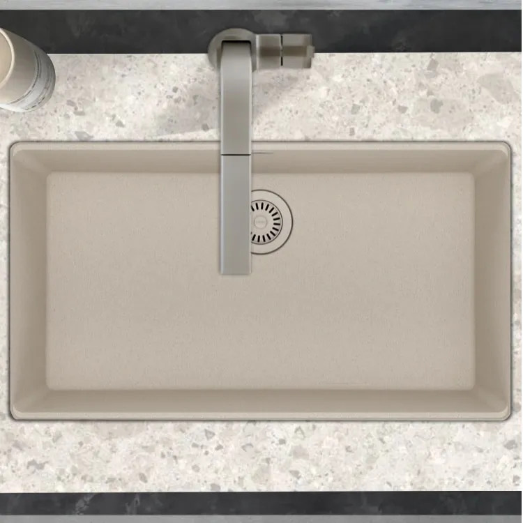 Franke Maris 31" x 17-13/16" Undermount Single-Bowl Kitchen Sink, Granite, Champagne - MAG11029-CHA (125.0687.092)