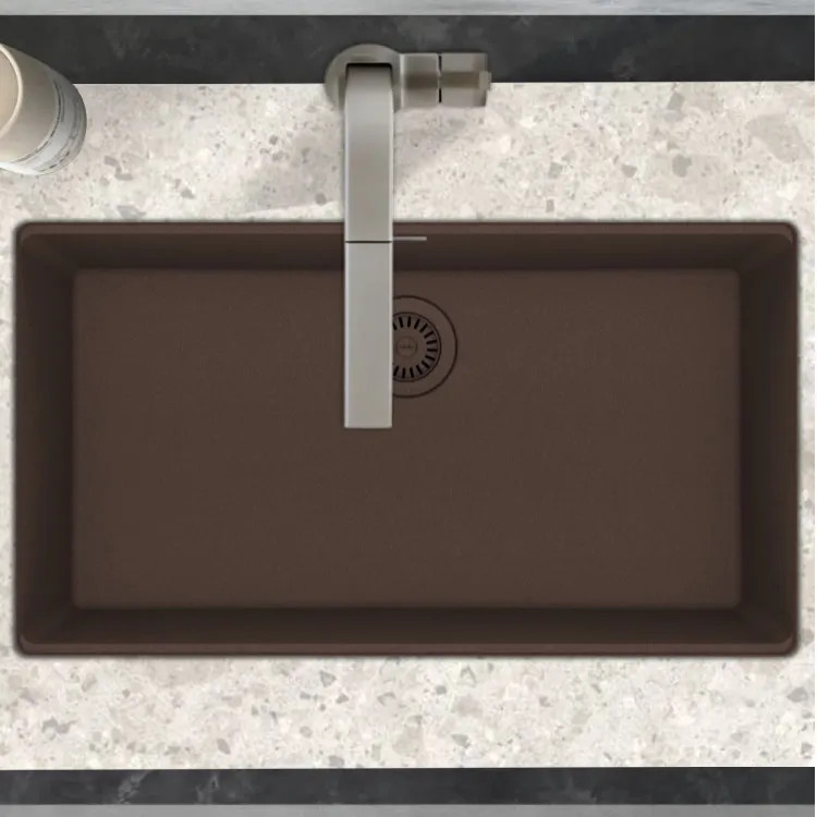 Franke Maris 31" x 17-13/16" Undermount Single-Bowl Kitchen Sink, Granite, Mocha - MAG11029-MOC (125.0687.094)