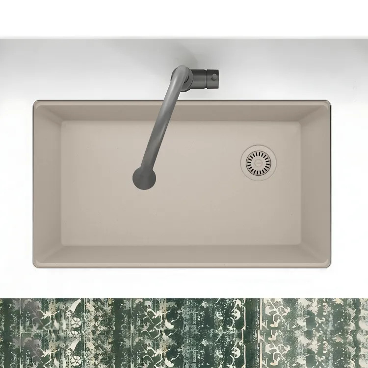 Franke Maris 33" x 19" Undermount Single-Bowl Kitchen Sink, Granite, Champagne - MAG11031OW-CHA (125.0637.081)