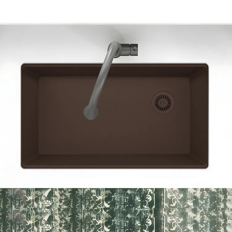 Franke Maris 33" x 19" Undermount Single-Bowl Kitchen Sink, Granite, Mocah - MAG11031OW-MOC (125.0688.136)