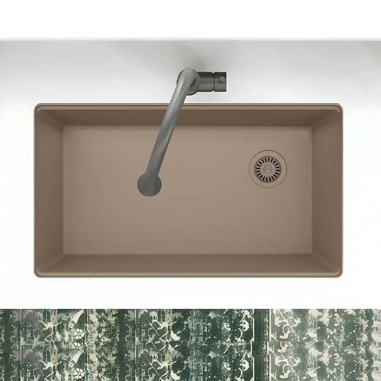 Franke Maris 33" x 19" Undermount Single-Bowl Kitchen Sink, Granite, Oyster - MAG11031OW-OYS (125.0637.080)