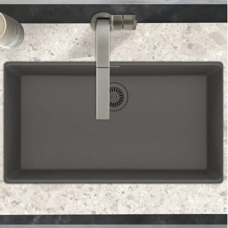 Franke Maris 33" x 19" Undermount Single-Bowl Kitchen Sink, Granite, Shadow Grey - MAG11031-SHG (125.0686.939)