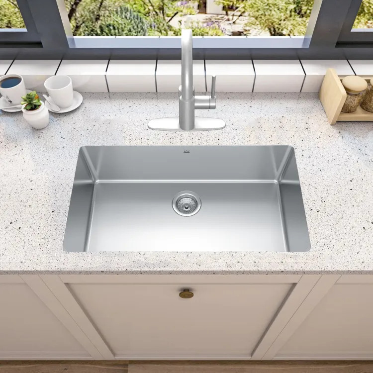 Franke Brookmore 32-1/2" x 18" Undermount Single-Bowl Kitchen Sink, Stainless Steel - BSU1832-9N (122.0638.276)