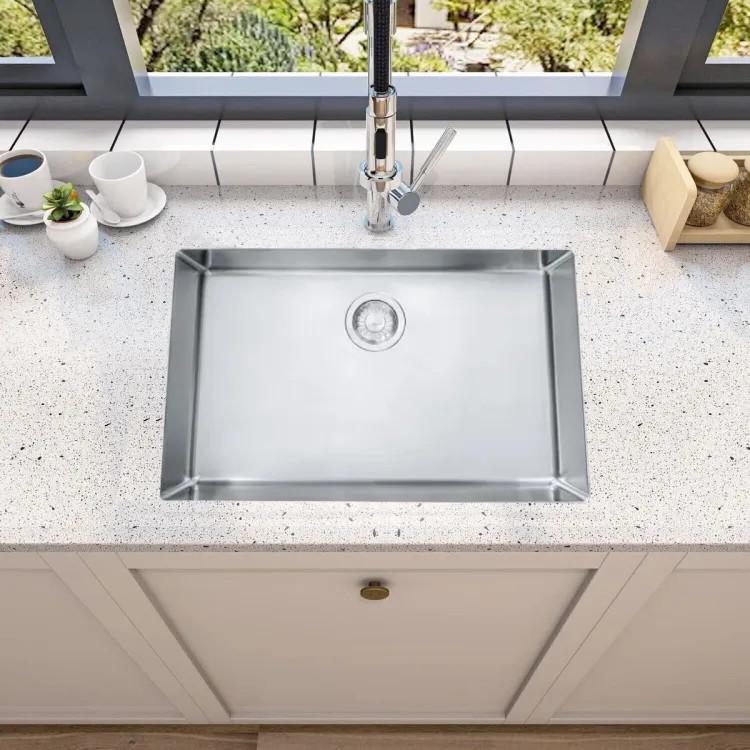 Franke Cube Center 28-1/2" x 17-1/4" Undermount Single-Bowl Kitchen Sink, Stainless Steel - CUX11027-ADA (122.0484.656)