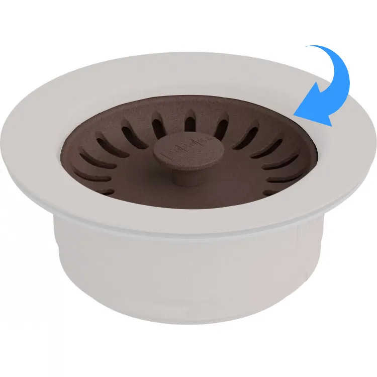 Franke Colorline Basket Strainer Replacement for Disposer Flange, Mocha - WD-900-MOC-BASKET