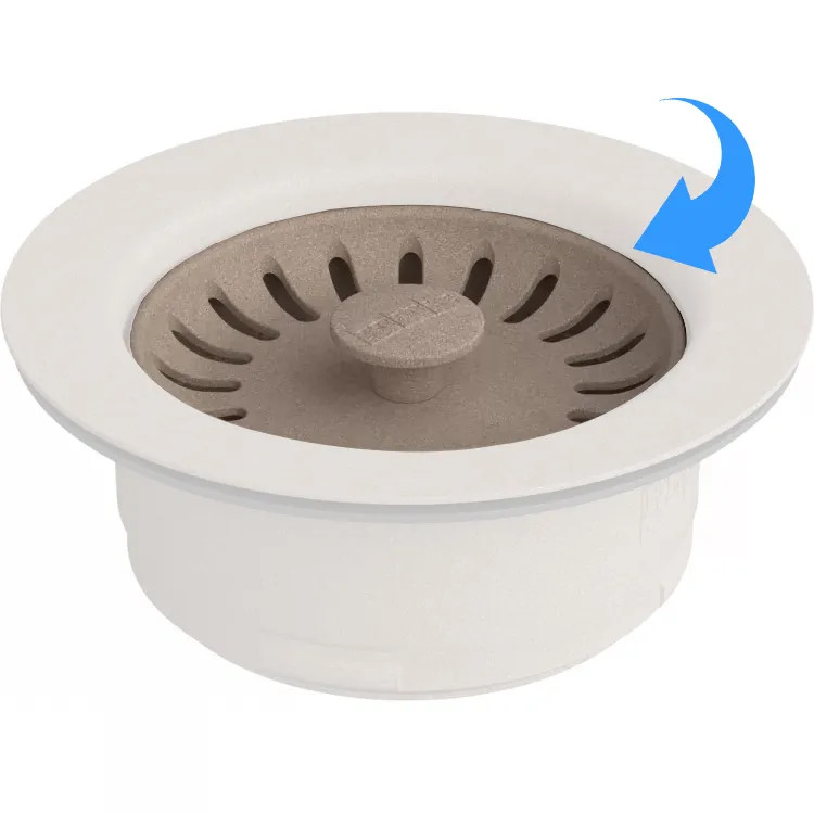 Franke Colorline Basket Strainer Replacement for Disposer Flange, Oyster - WD-900-OYS-BASKET