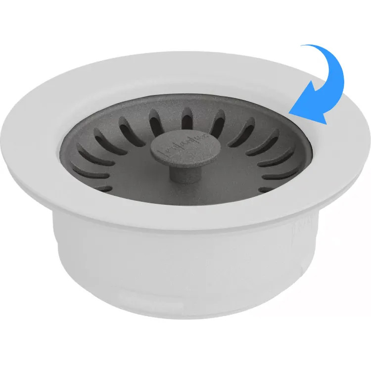Franke Colorline Basket Strainer Replacement for Disposer Flange, Stone Grey - WD-900-SHG-BASKET
