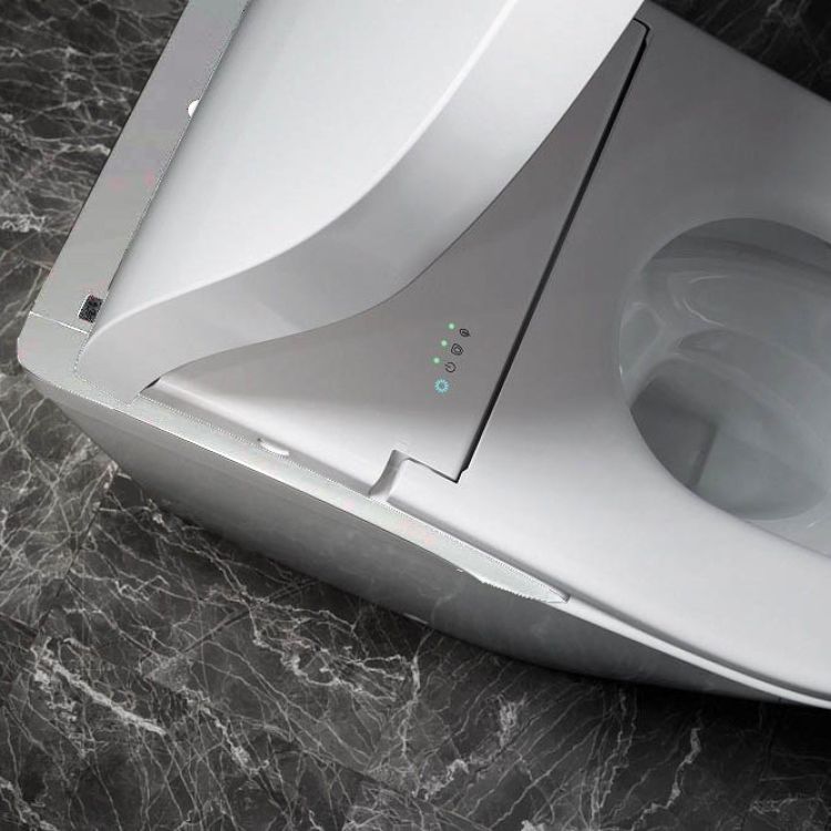 TOTO NEOREST Elongated WASHLET with Silver Trim, Cotton White - SN8732M#01S