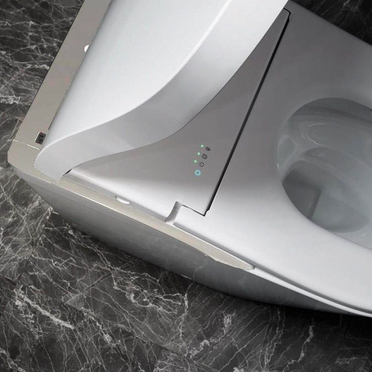 TOTO NEOREST Elongated WASHLET For MS8732CUMFG#01N Toilet, Cotton White with Nickel Trim - SN8732M#01N