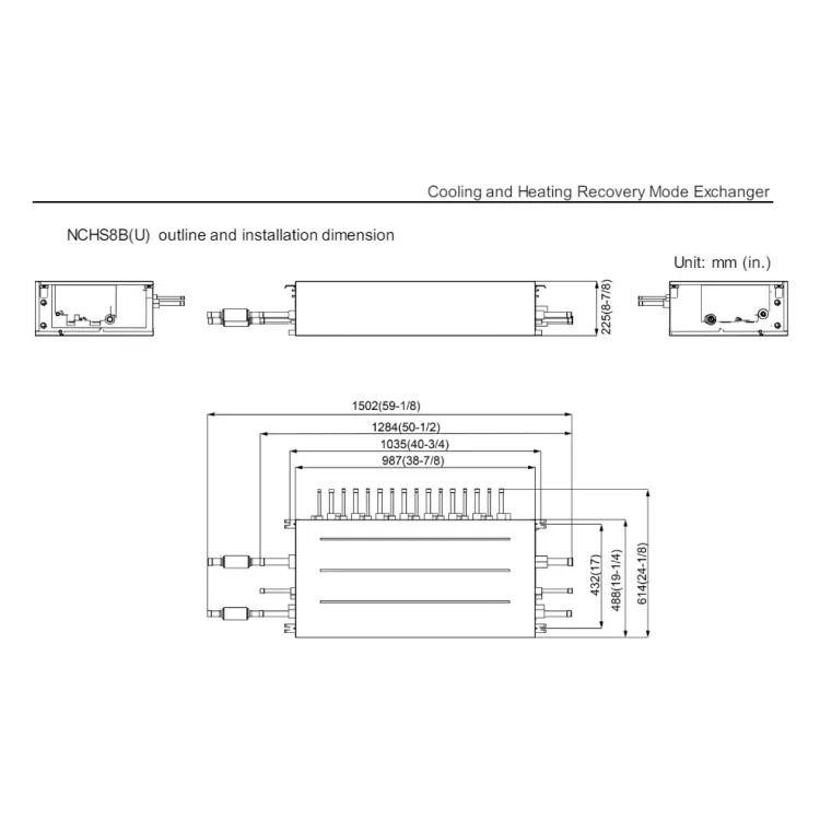 GREE VRF 8-Ton 208~230V Heat Recovery Mode Exchanger - NCHS8B(U)