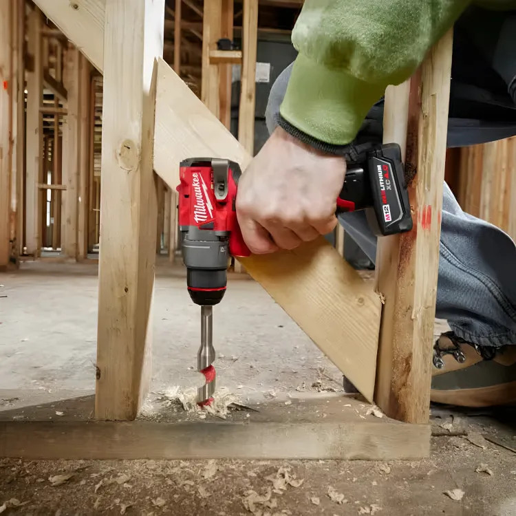 Milwaukee M12 FUEL 12V Lithium-Ion Brushless Cordless 1/2 in. Drill Driver Kit with Belt Clip, 4.0Ah Battery, 2.0Ah Battery, Charger, and Contractor Bag - 3403-22 