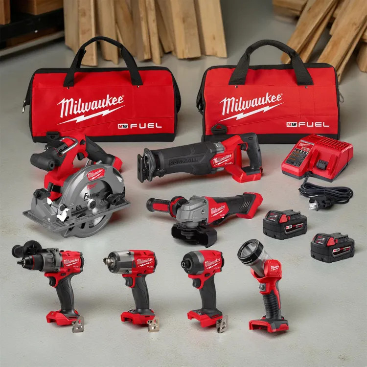 Milwaukee M18 FUEL 7-Tool Combo Kit - 3697-27