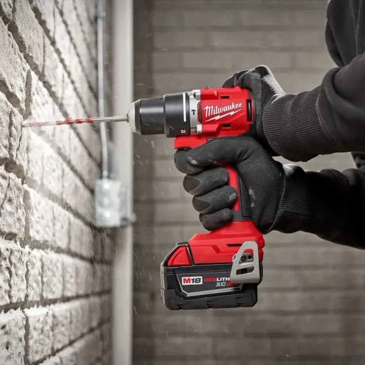 Milwaukee M18 Compact Brushless 1/2" Hammer Drill/Driver, Tool Only - 3602-20