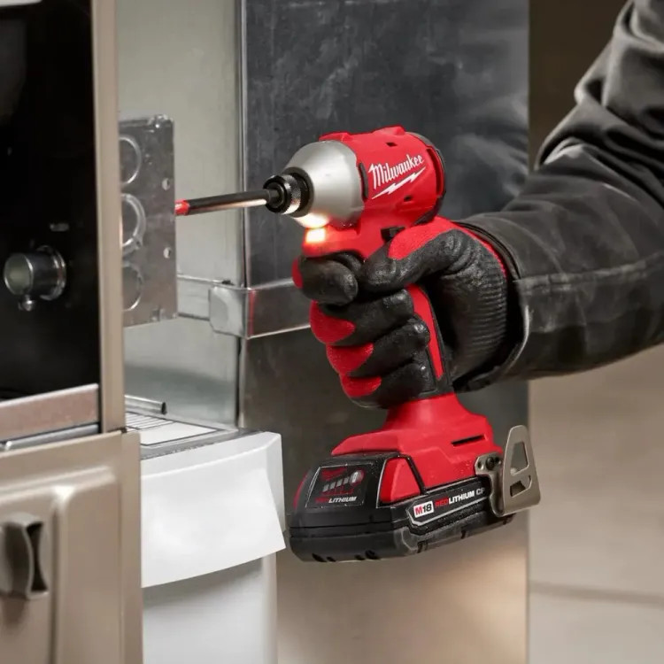 Milwaukee M18 Compact Brushless 1/4" Hex Impact Driver, Tool Only - 3650-20