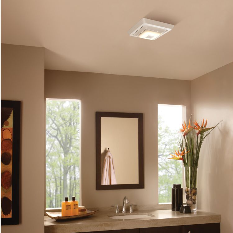 BROAN-NUTONE SPK80L ECONOMY SERIES 80 CFM BLUETOOTH VENTILATION FAN WITH LED LIGHT, 2.5