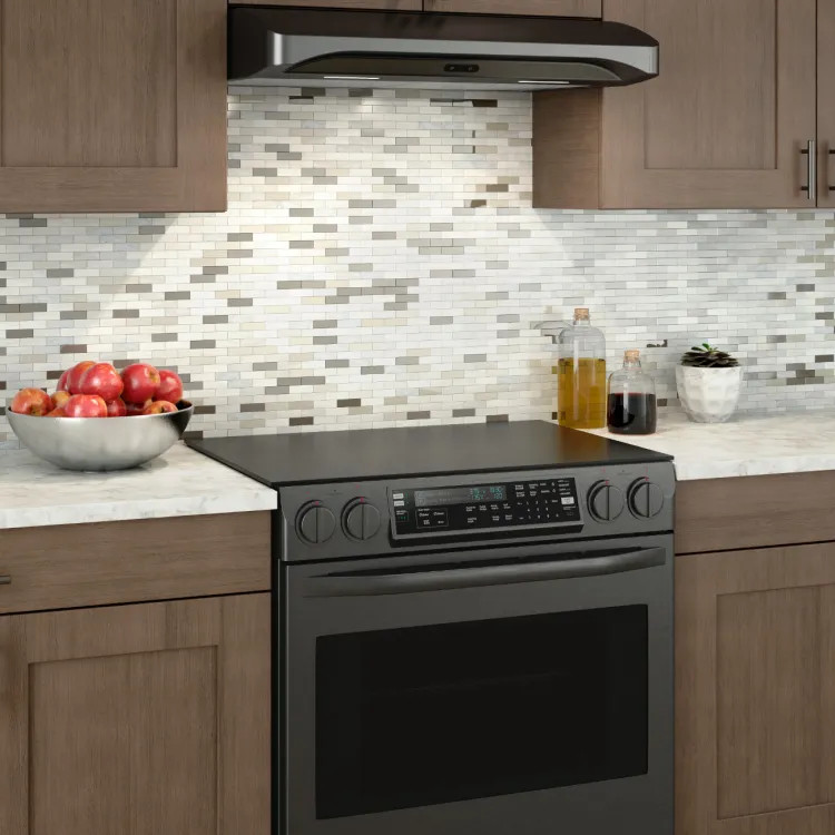Broan-NuTone Alta 2 Series 36-inch Convertible Under-Cabinet Range Hood, Black Stainless Steel - ALT236BLS