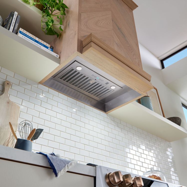 Broan-NuTone Elite 21-Inch Power Pack Custom Range Hood Insert With Smart Sense, 650 CFM, Stainless Steel - PM600SSV