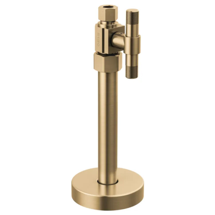 Brizo Litze Straight Supply Stop Valve with Lever Handle, Brilliance Luxe Gold - BT021205-GL