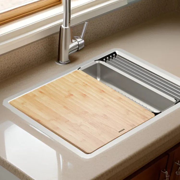 Moen Luxe Chef Workstation System Cutting Board, Bamboo Wood - GA777
