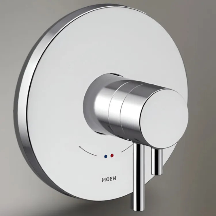 Moen Align Two-Handle Valve Only Trim w/ Flow Control and Temperature Adjust, Lever Handle, M-Core 4, Thermostatic Cartridge, Chrome - UT4291