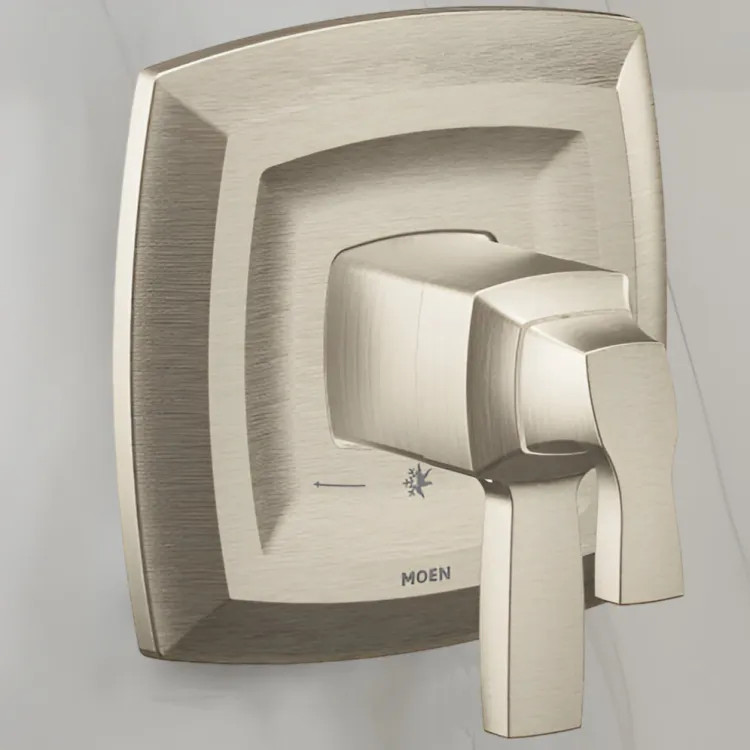 Moen Voss Valve Only Trim w/ Flow Control and Temperature Adjust, Lever Handle, M-Core 4, Thermostatic Cartridge, Brushed Nickel - UT4691BN